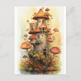 Postal casa de hongos