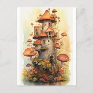 Postal casa de hongos