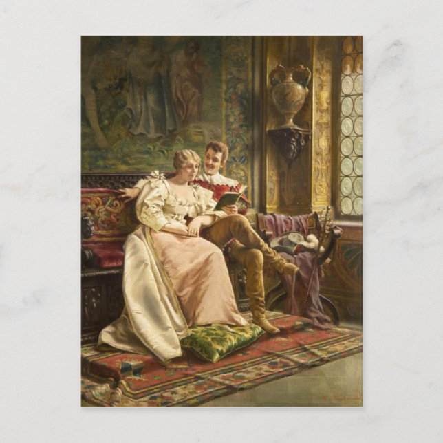 Postal Casa de juego - Motivo vintage (Anverso)