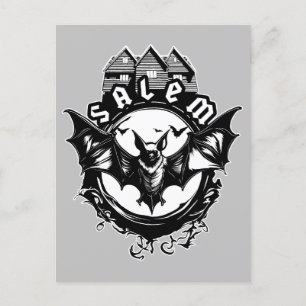 Postal Casa De La Bruja Gótica Y Salem