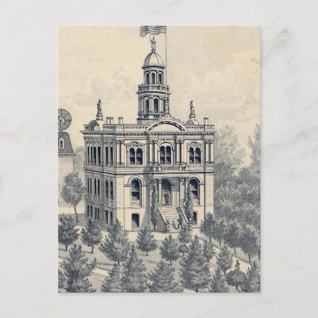Postal Casa de la Corte, Fresno (Anverso)