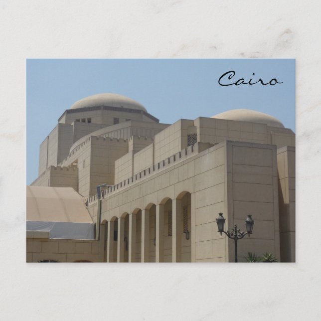 Postal Casa de la Ópera de El Cairo (Anverso)