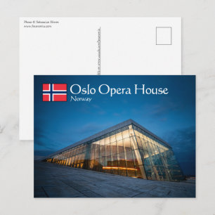 Postal Casa de la Ópera de Oslo