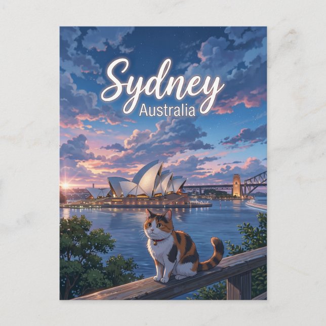 Postal Casa de la Ópera de Sídney Australia (Anverso)