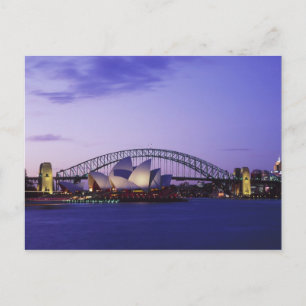 Postal Casa de la Ópera de Sydney y Puerto, Nueva Gales d
