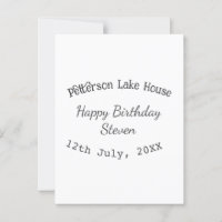 Casa de lago playa feliz cumpleaños agregar nombre