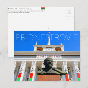 Postal Casa de los Soviets, Tiráspol, Pridnestrovie Viaje