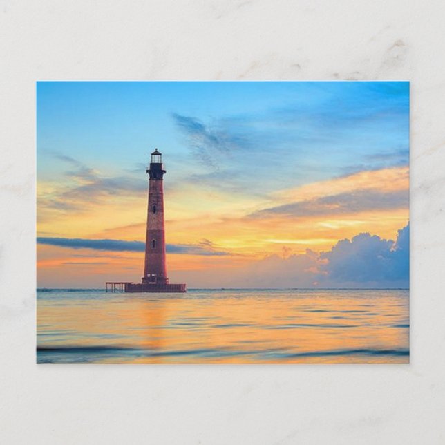 Postal Casa de luz de la isla Morris (Anverso)