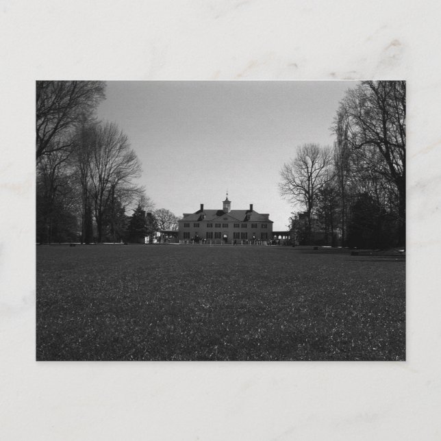 Postal Casa de Mont Vernon George Washington (Anverso)