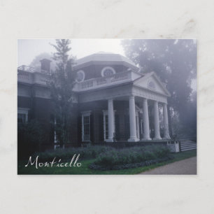 Postal Casa de Monticello Thomas Jefferson