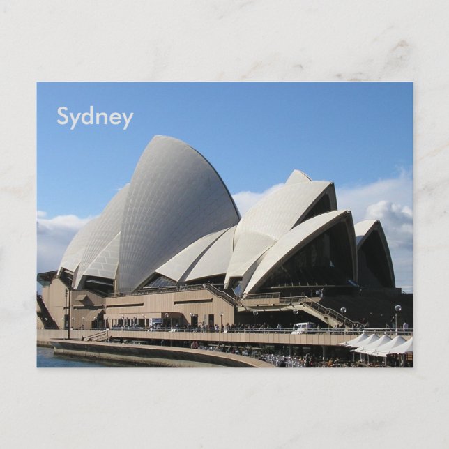Postal Casa de ópera de Sydney, Harbo Australia Postcard (Anverso)