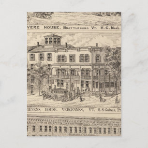 Postal Casa de reverencia y bloque de cruces en Brattlebo