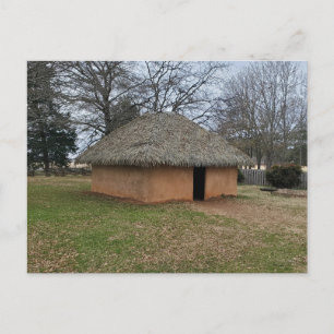 Postal Casa de techo de paja Etowah