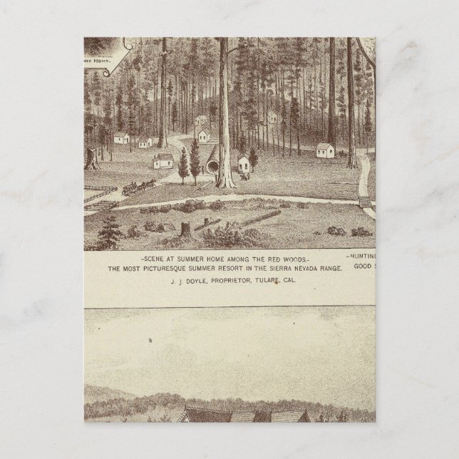 Postal Casa de verano, residencia de Lewis (Anverso)