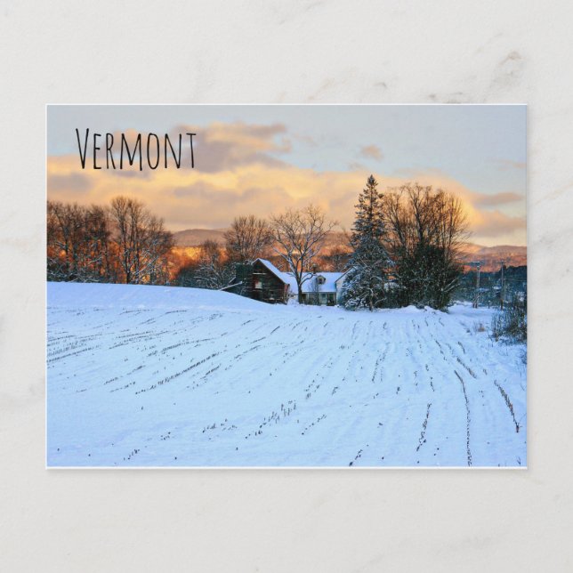 Postal casa de vermont (Anverso)