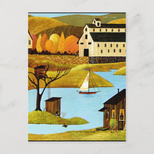 Postal Casa del árbol de la isla