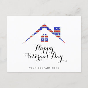 Postal Casa del Día de los Veteranos de Guerra 
