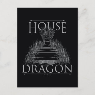Postal CASA DEL DRAGÓN   Gráfico del Trono de Hierro