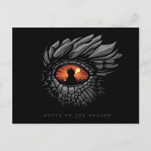 Postal CASA DEL DRAGÓN | Trono de hierro ocular de Dragon (Anverso)