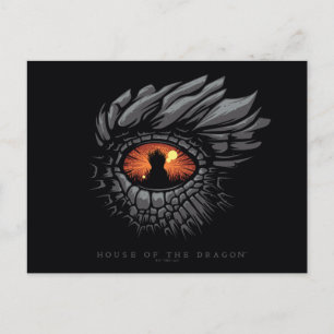 Postal CASA DEL DRAGÓN   Trono de hierro ocular de Dragon