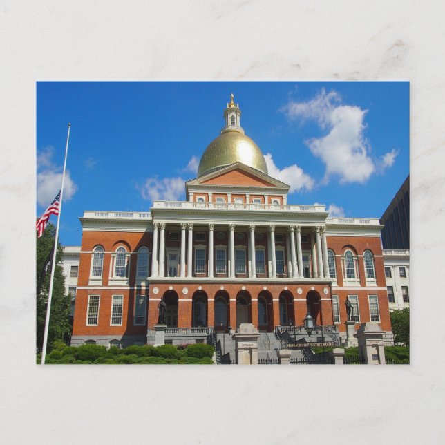 Postal Casa del Estado de Boston (Anverso)