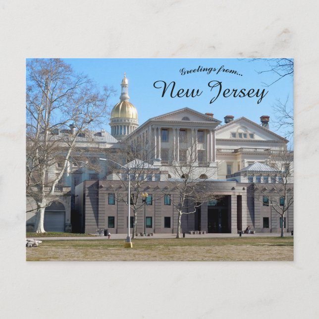 Postal Casa del Estado de Nueva Jersey Trenton Nueva Jers (Anverso)