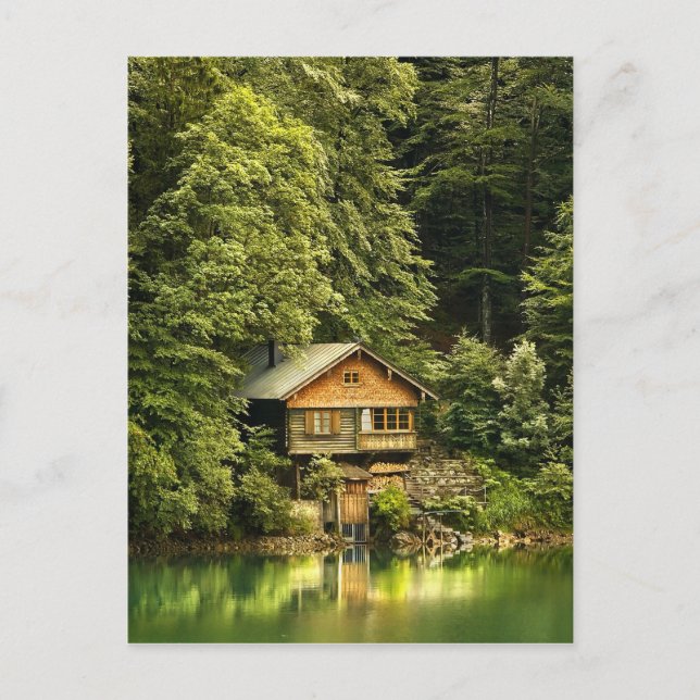 Postal Casa del lago cabin (Anverso)