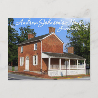 Postal Casa del presidente Andrew Johnson - Greeneville,
