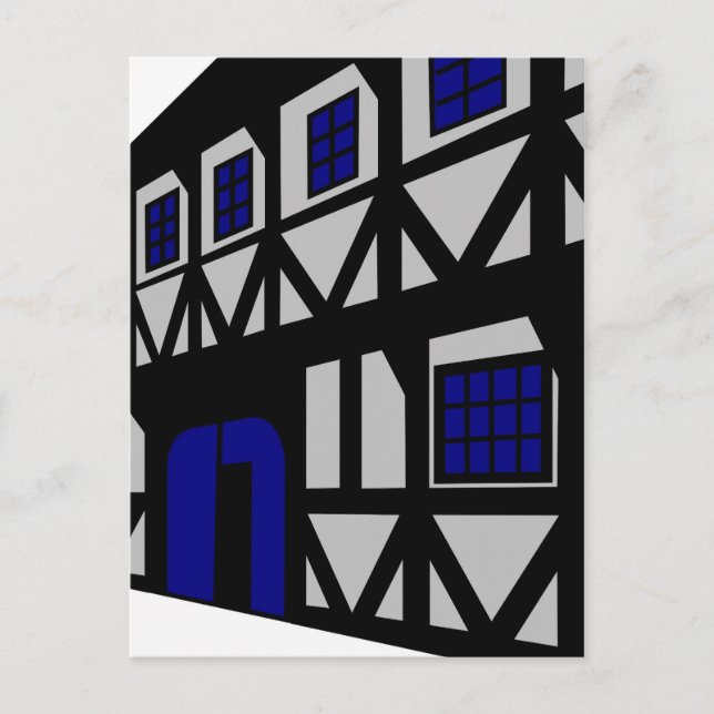 Postal Casa del Renacimiento - gris (Anverso)