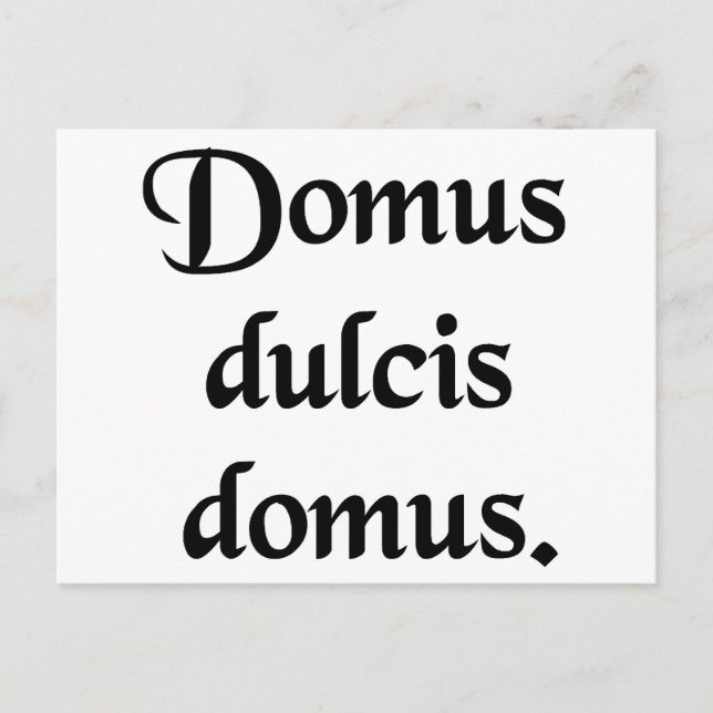 Postal Casa dulce hogar. (Anverso)