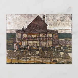 Postal Casa Egon Schiele con techo de ripias Casa vieja I