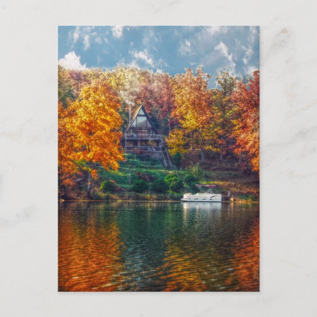 Postal Casa en el lago (Anverso)