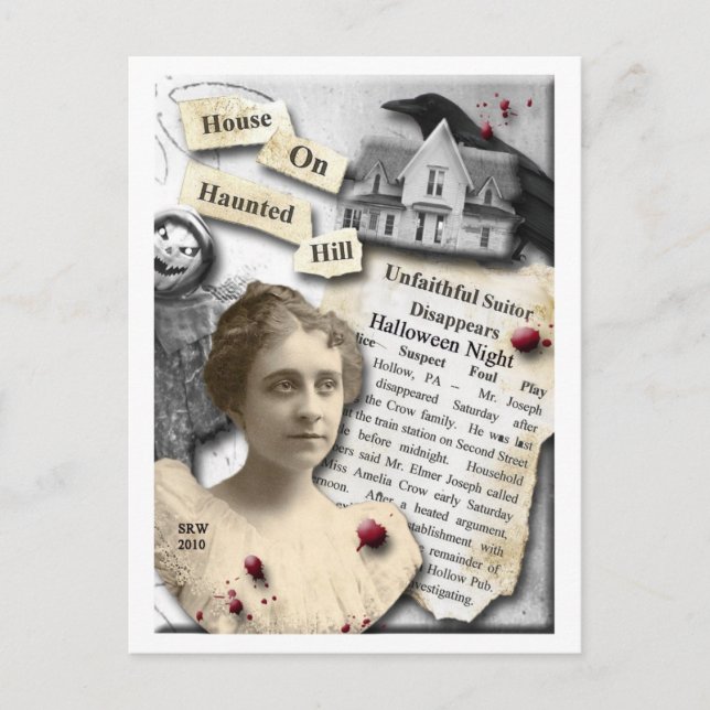 Postal Casa en Haunted Hill (Anverso)