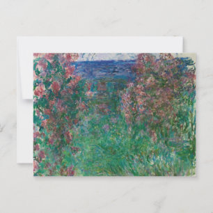 Postal Casa en las Rosas, Monet