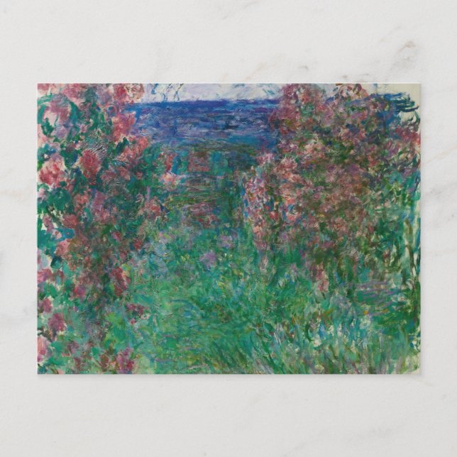 Postal Casa en las Rosas, Monet (Anverso)
