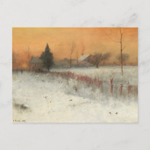 Postal Casa en Montclair, arte de George Innes