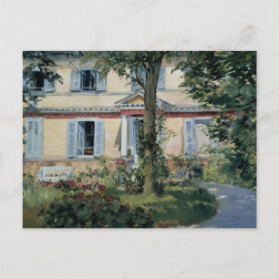 Postal Casa en Rueil de Edouard Manet