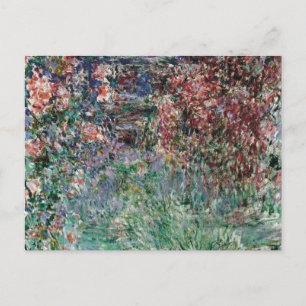 Postal Casa entre las Rosas de Claude Monet