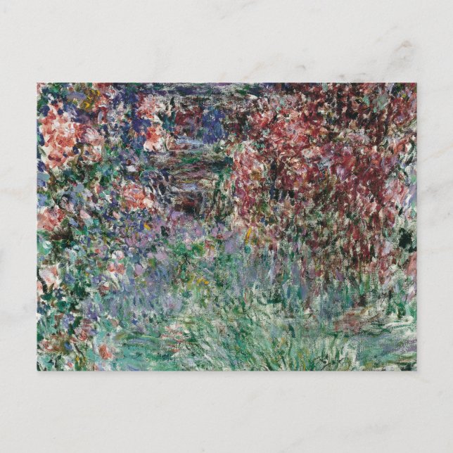 Postal Casa entre los Rosas por Claude Monet (Anverso)