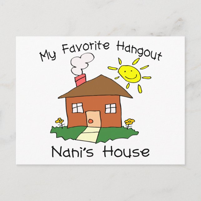 Postal Casa favorita de Hangout Nani (Anverso)