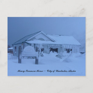 Postal Casa Henry Swanson en invierno