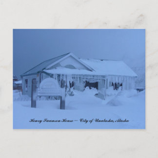 Postal Casa Henry Swanson en invierno