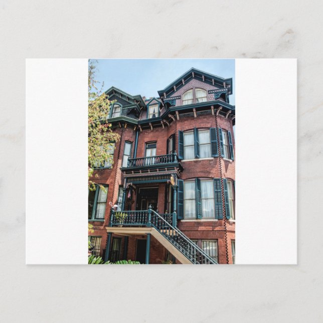 Postal Casa histórica del Victorian de Georgia de la (Anverso)