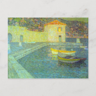 Postal Casa junto al mar por Henri Le Sidaner