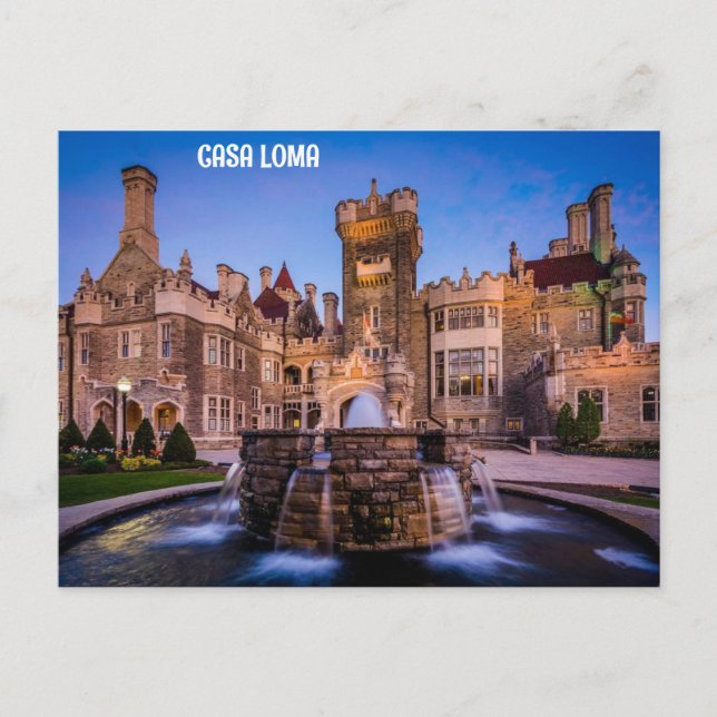 POSTAL CASA LOMA, TORONTO, CANADÁ (Anverso)