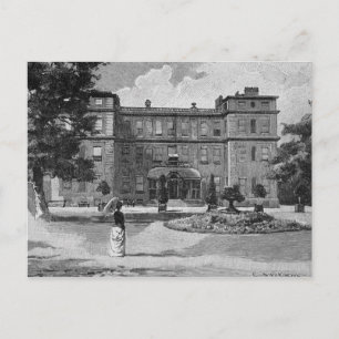 Postal Casa Marlborough, del jardín, 1863
