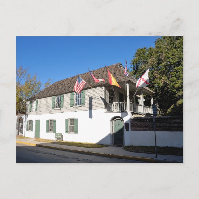 Postal casa más antigua de st augustine florida (Anverso)