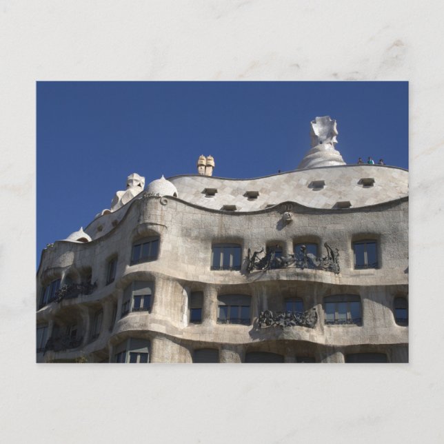 Postal Casa Milà, Barcelona (Anverso)