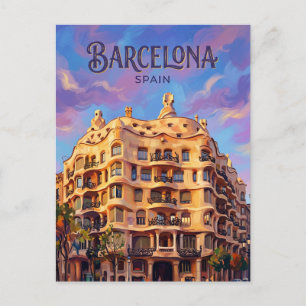 Postal Casa Milà (La Pedrera) España