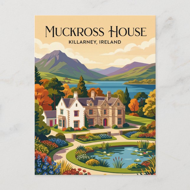 Postal Casa Muckross Irlanda (Anverso)